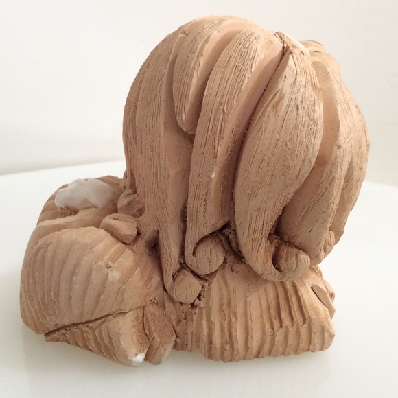 Vintage hand sculpted in Uruguay clay lion - Picture 4 of 7